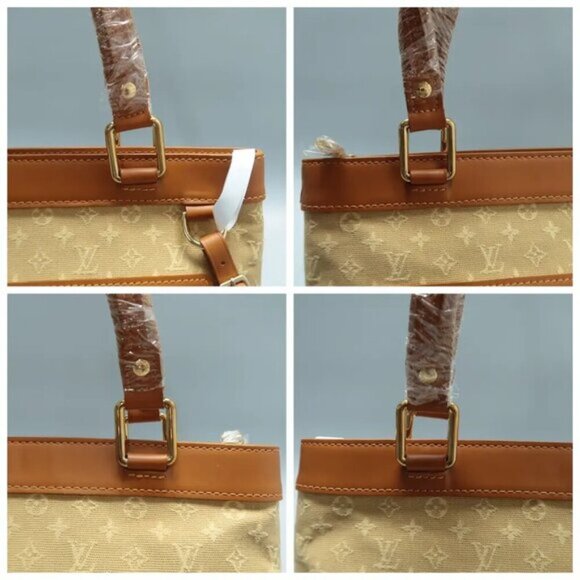 100% Authentic Louis Vuitton  Brown Monogram Cloth Shoulder Bag 778-111024 - Picture 8 of 12